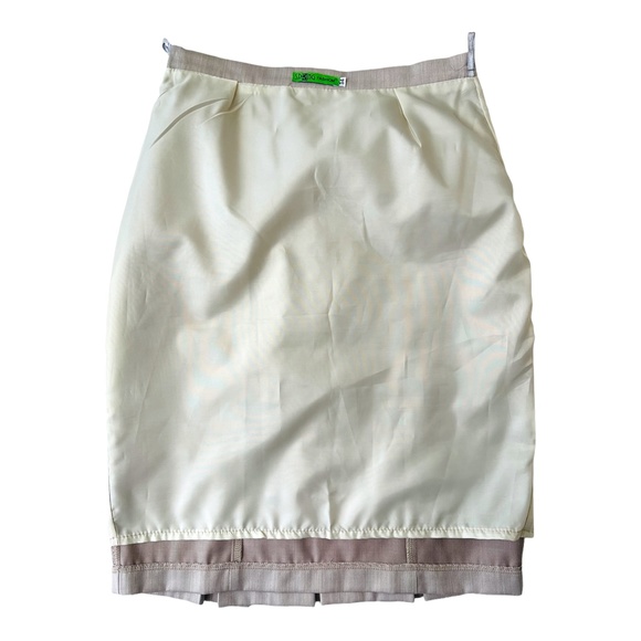 Pencil Skirt Grey/Beige women's Size Small - EUR 34 - Picture 6 of 7